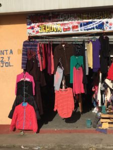 Clothing Shop in San Raymundo, Guatemala
